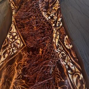 Vintage  dress  Dress with Fringe sz small